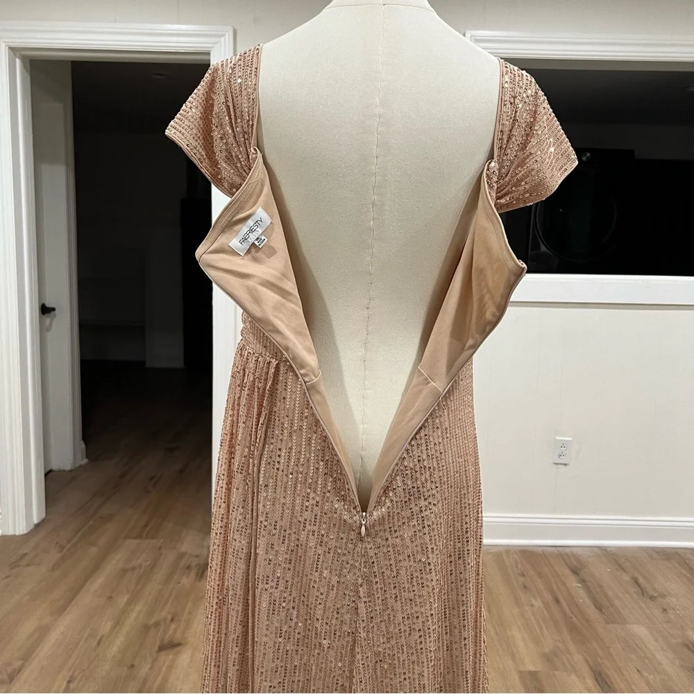 FAERIESTY Embellishment: Rose Gold Sequin Evening Dress - Picture 15 of 16